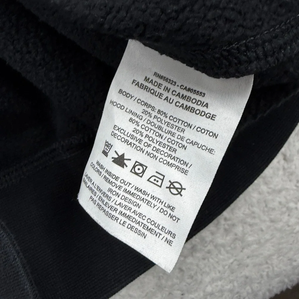 Nike Men M Black Orange Blue Logo Hoodie Sweatshirt Pullover Basic Comfort‎